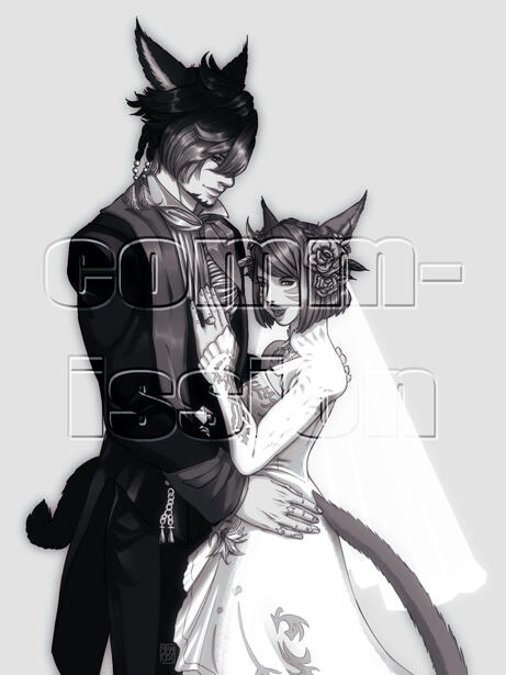 Monochrome Half-body