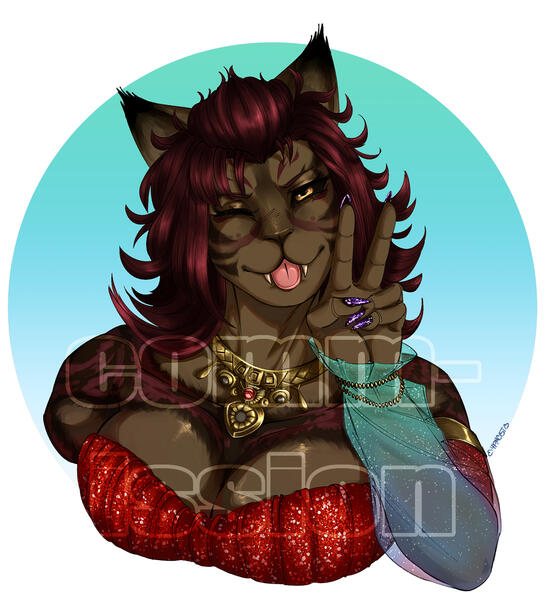 Colored Headshot
